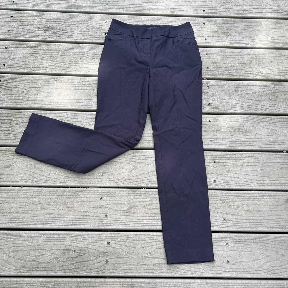 Reitmans: Straight-Leg Black Trouser Pants. Petite Women’s Size 6P.